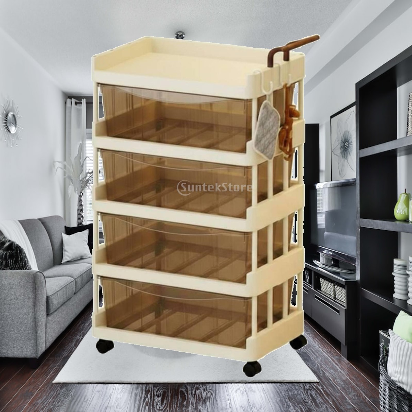 Baby Nursery Essentials - Infant Essentials Storage Cart with Pull