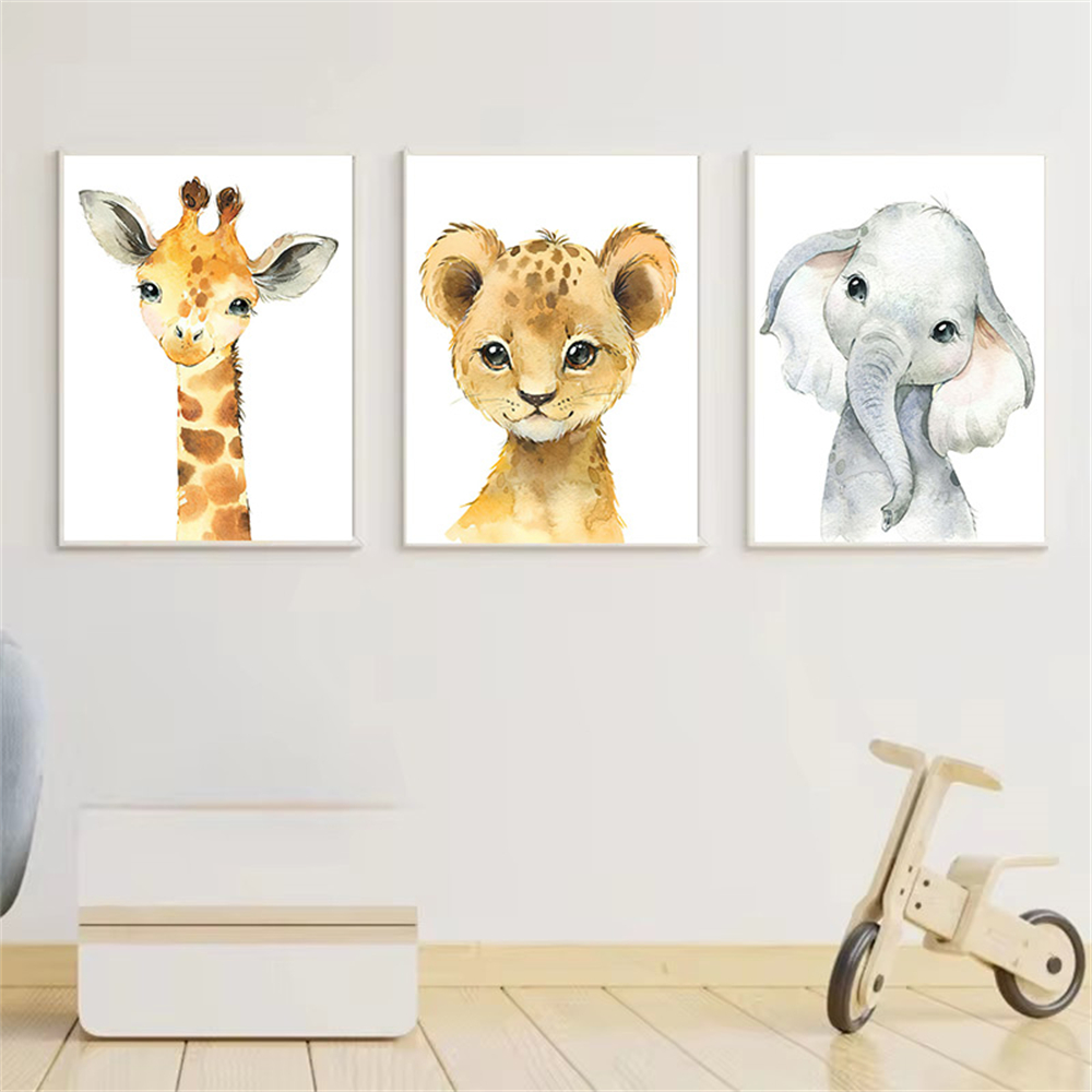 Baby Nursery Jungle - Safari Nursery Decor Set of 3