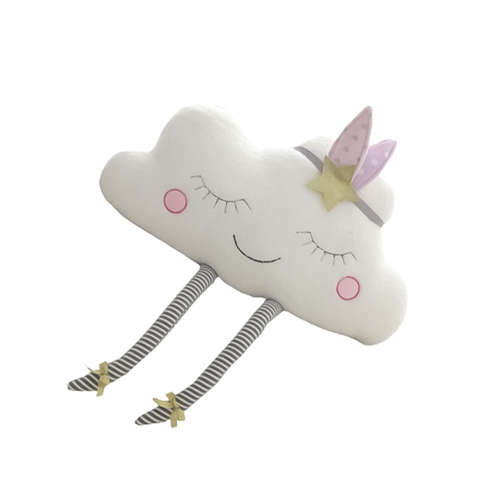 Baby Nursery Home - Smile Cloud Throw Pillow Soft Comfort