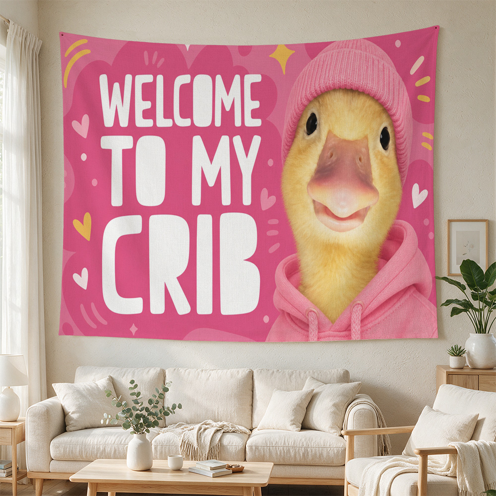 Baby Nursery Crib - Cute Yellow Duck Nursery Wall Hanging
