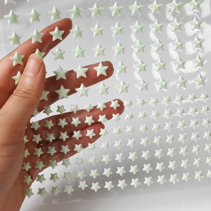 Baby Nursery Decals - 211pcs 3D Bubble Luminous Stars Dots
