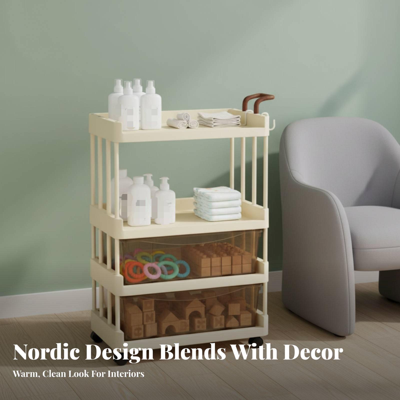 Infant Essentials Storage Cart - Baby Nursery Essentials ulasan dan harga