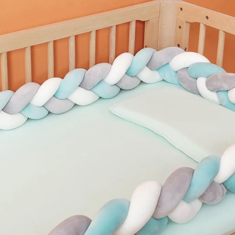 3M Baby Bed Bumper Long Knotte - Baby Nursery Glider ulasan dan harga