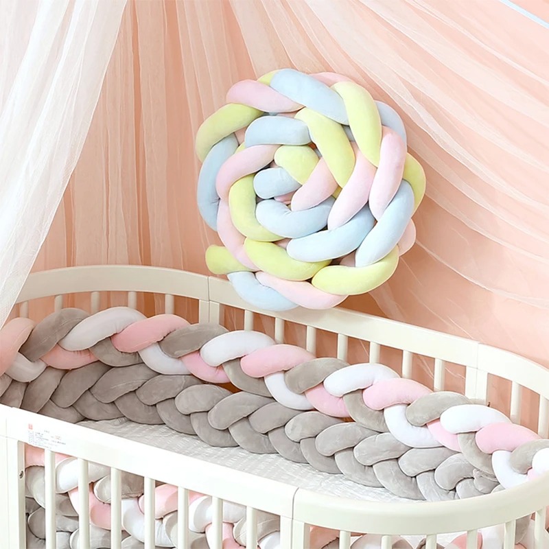 3M Baby Bed Bumper Long Knotte - Baby Nursery Glider ulasan dan harga