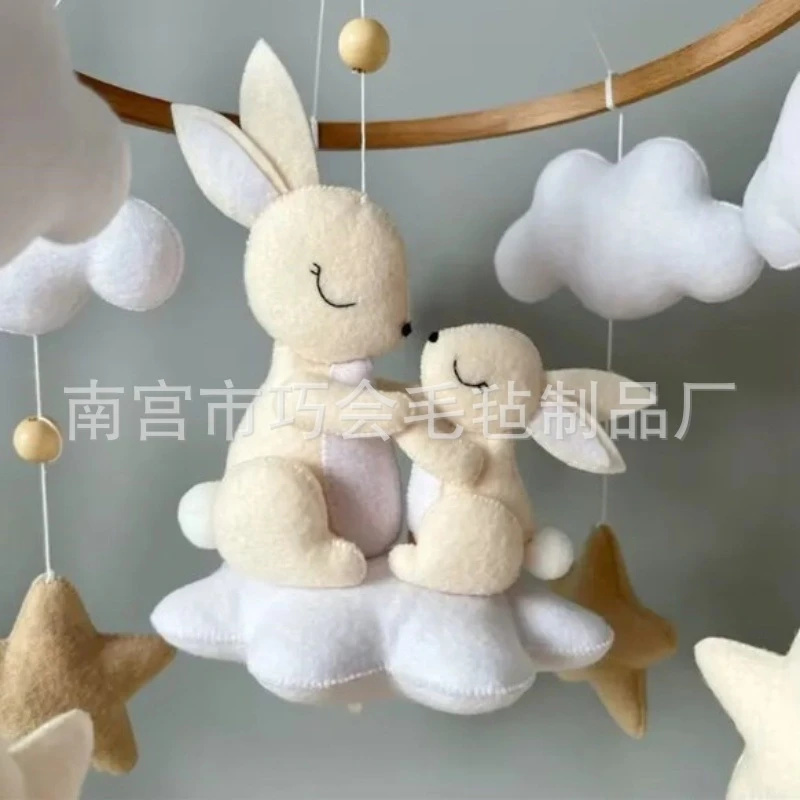 Handmade Soft Felt Bunny Baby  - Baby Nursery Crib ulasan dan harga
