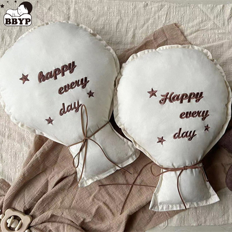 2Pcs Cotton Embroidery Balloon - Baby Nursery Embroidery ulasan dan harga