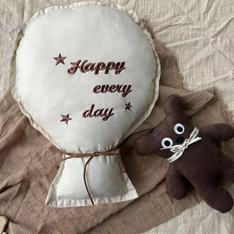 2Pcs Cotton Embroidery Balloon - Baby Nursery Embroidery ulasan dan harga