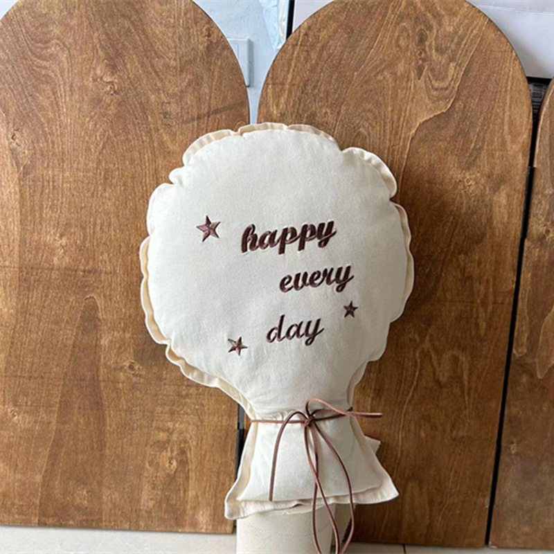 2Pcs Cotton Embroidery Balloon - Baby Nursery Embroidery ulasan dan harga