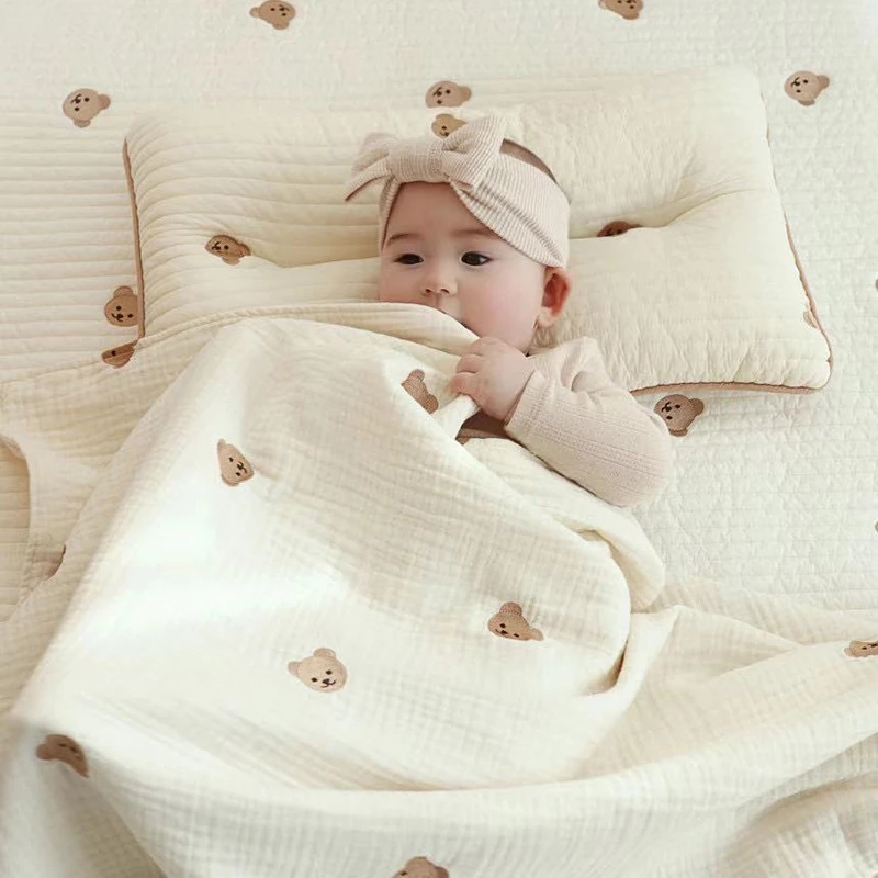 MILANCEL Ins Hot Newborn Baby  - Baby Nursery Embroidery ulasan dan harga