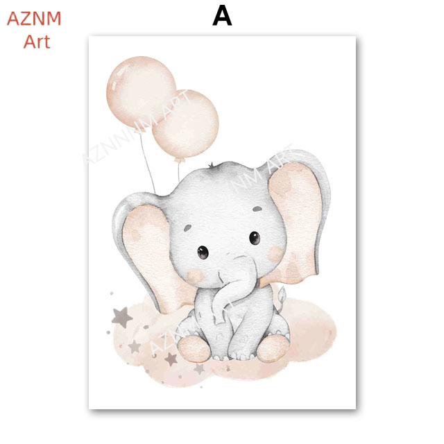 Elephant Balloon Rainbow Moon  - Baby Nursery Home ulasan dan harga