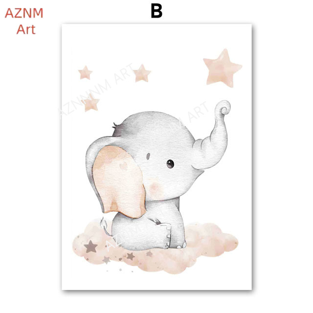 Elephant Balloon Rainbow Moon  - Baby Nursery Home ulasan dan harga