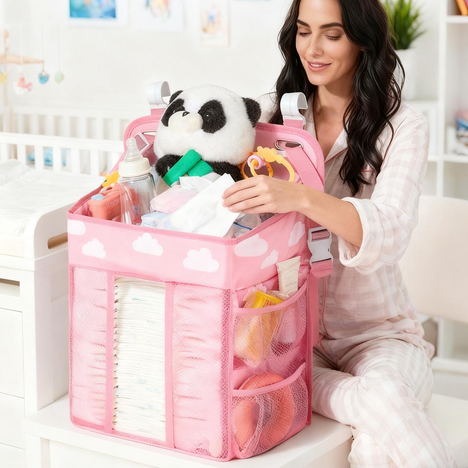 Crib Diaper Organizer Waterpro - Baby Nursery Crib ulasan dan harga