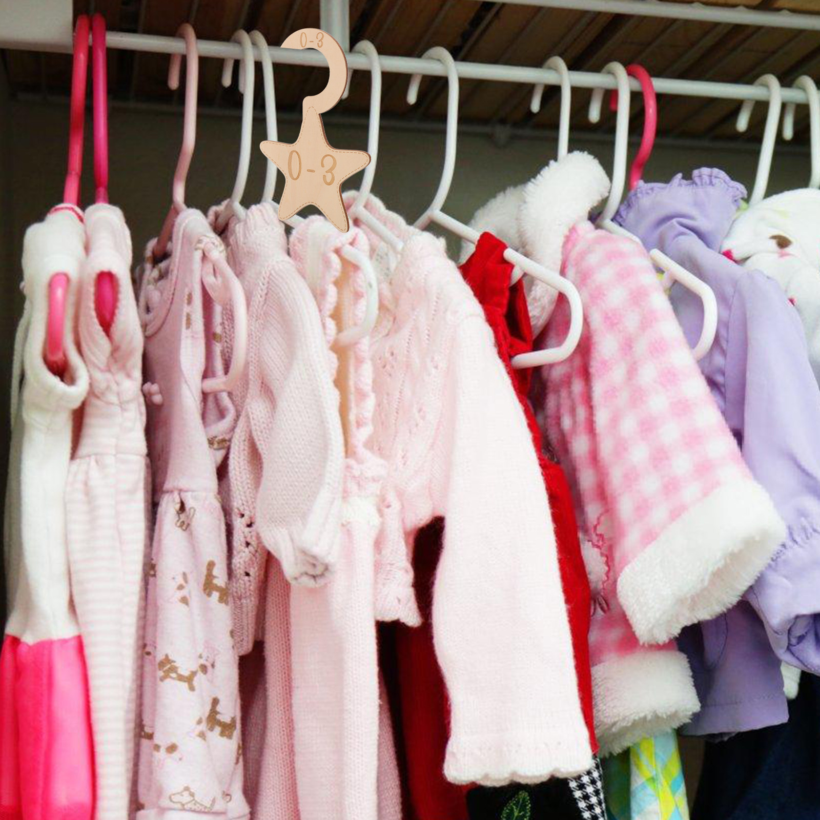 7Pcs Baby Clothes Closet Divid - Baby Nursery Storage ulasan dan harga