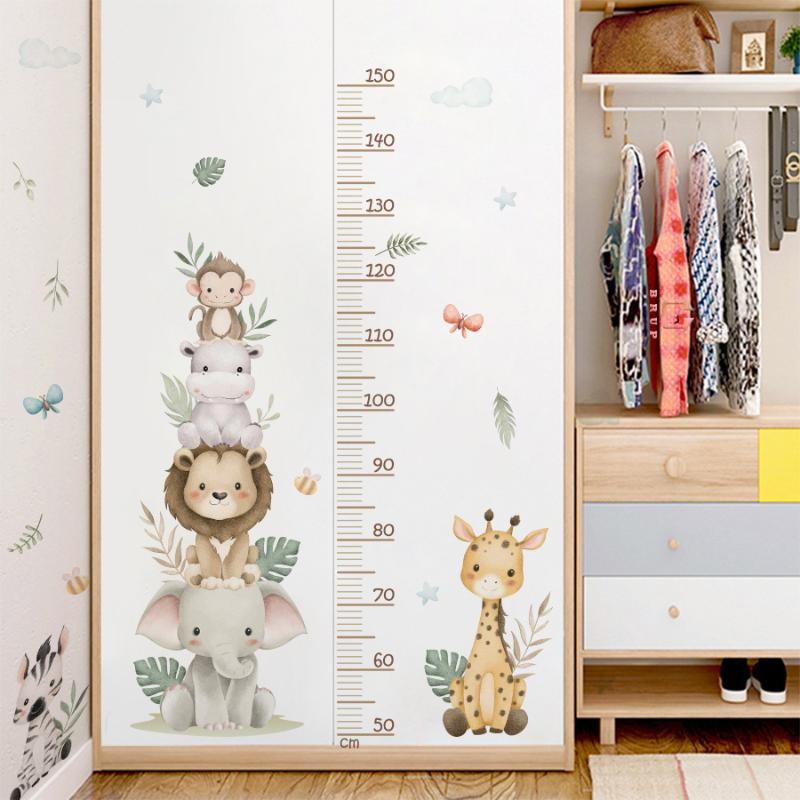 Children's Growth Chart Sticke - Baby Nursery Jungle Wallpaper ulasan dan harga