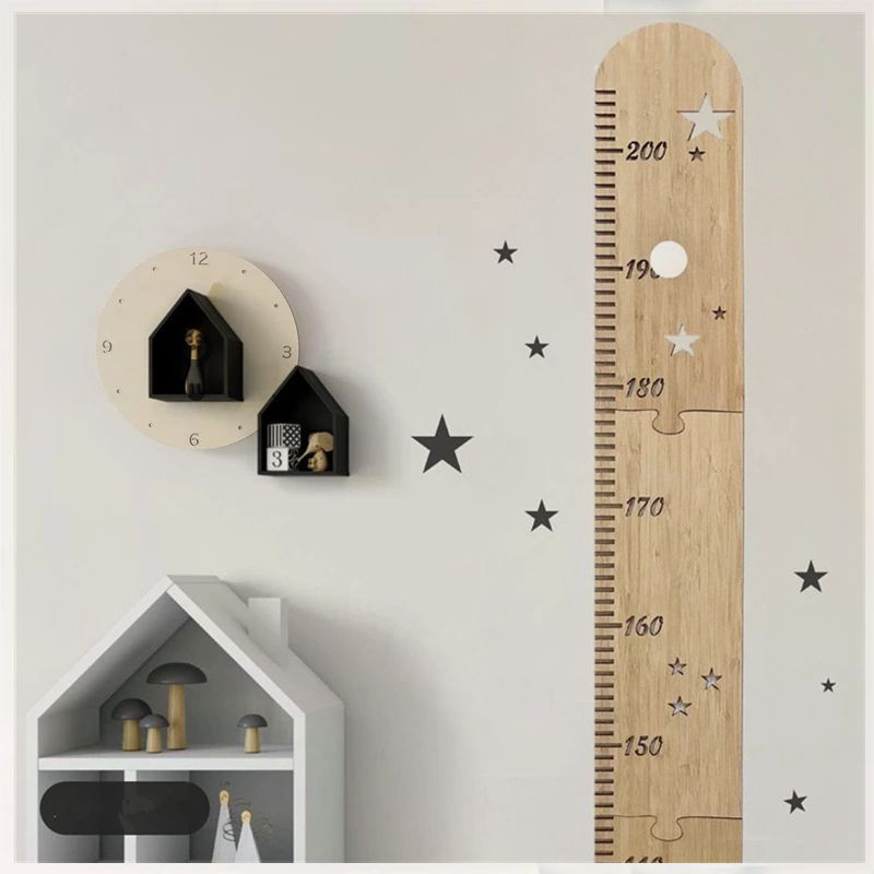 5 Sheets Nordic Wooden Kids He - Baby Nursery Decals ulasan dan harga