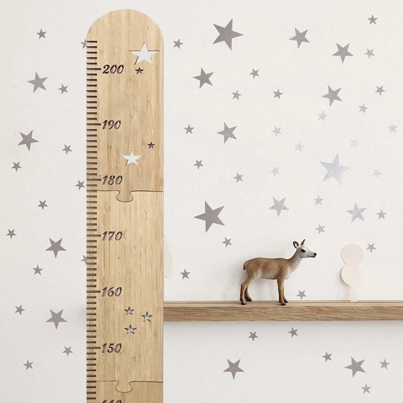 5 Sheets Nordic Wooden Kids He - Baby Nursery Decals ulasan dan harga
