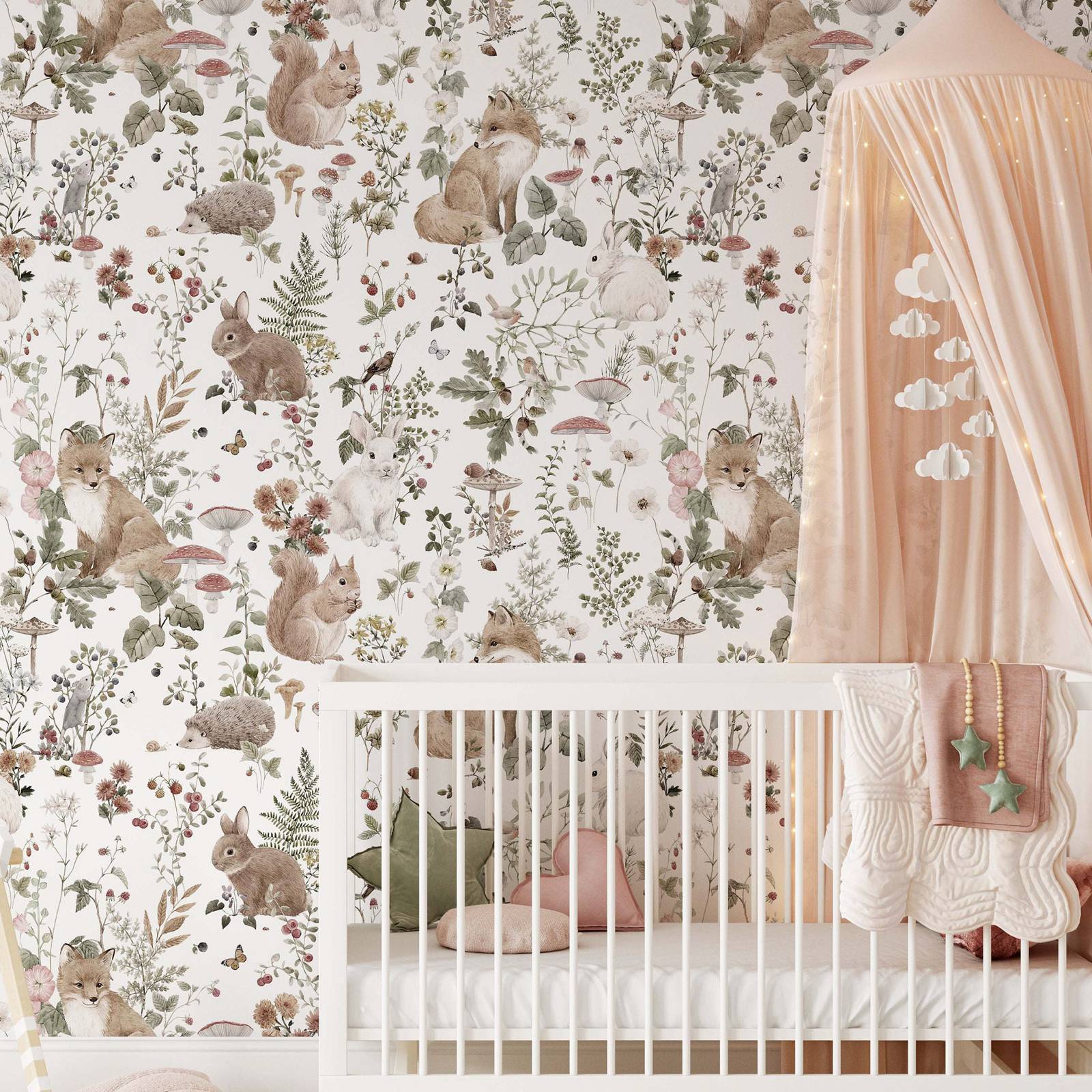 Forest Babies MuraL, Boys Nurs - Baby Nursery Vintage ulasan dan harga