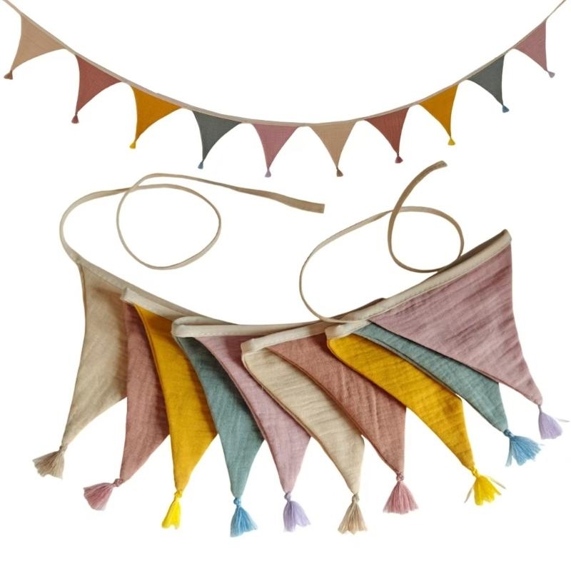  Soft Nursery Bunting Banners  - Baby Nursery Vintage ulasan dan harga