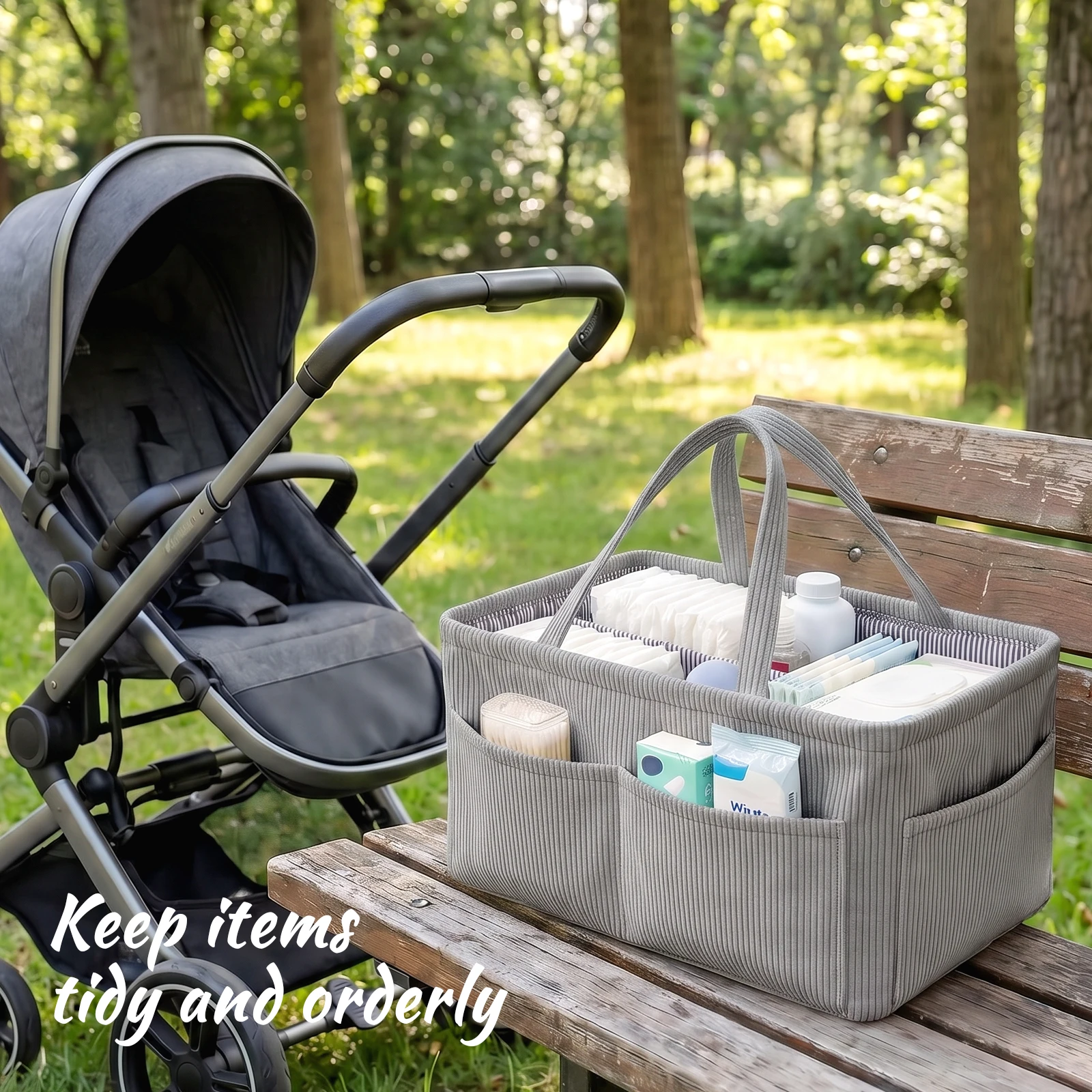 Baby Nappy Caddy Organizer Fol - Baby Nursery Storage ulasan dan harga