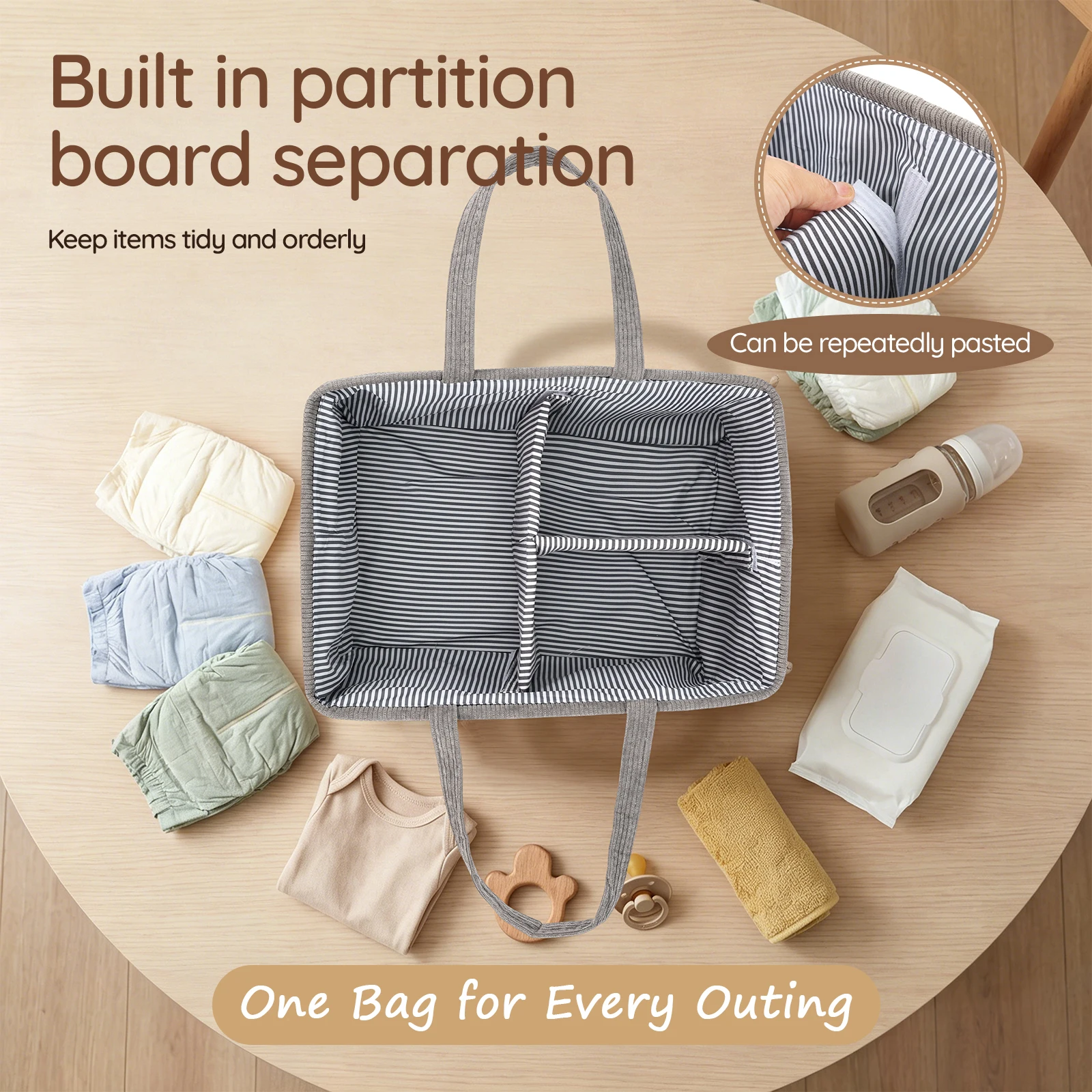 Baby Nappy Caddy Organizer Fol - Baby Nursery Storage ulasan dan harga