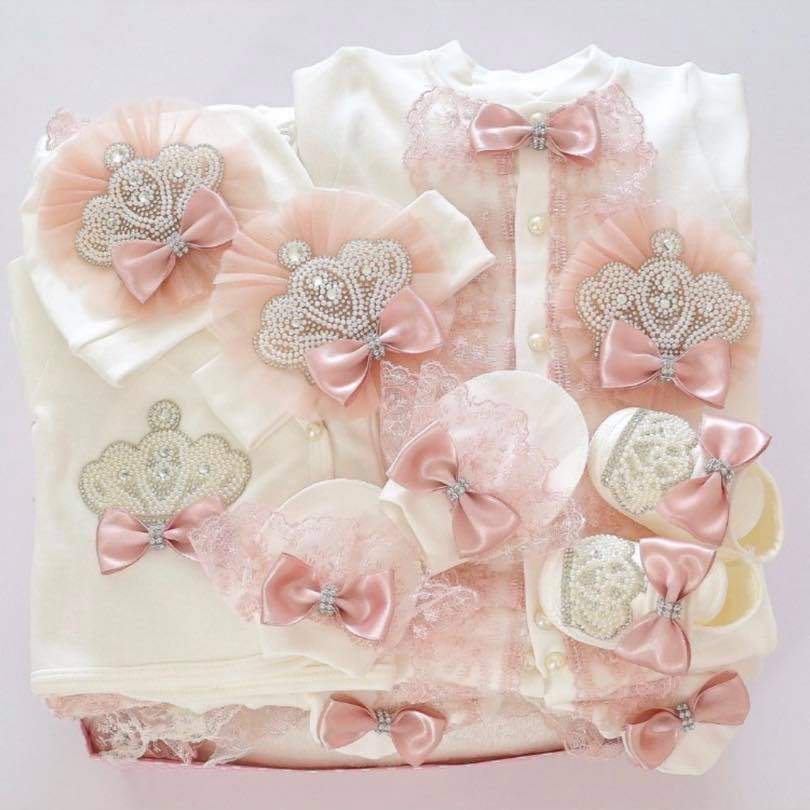 Dollbling 5pcs Newborn Welcome - Baby Nursery Embroidery ulasan dan harga