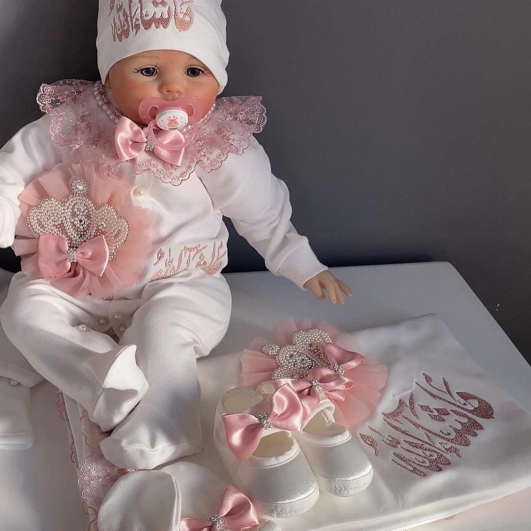 Dollbling 5pcs Newborn Welcome - Baby Nursery Embroidery ulasan dan harga