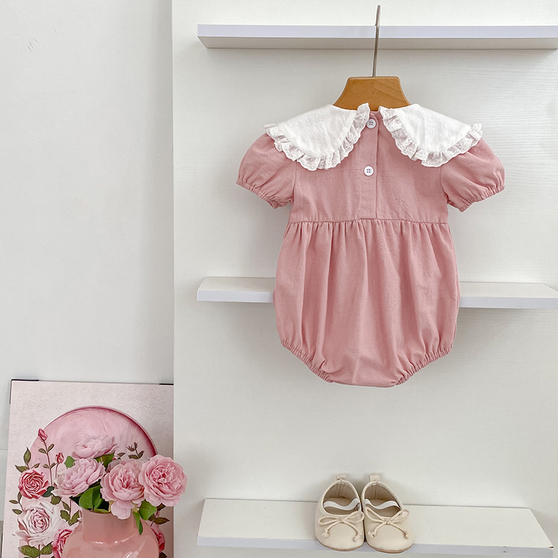 0-24M Newborn Baby Girl Pink R - Baby Nursery Embroidery ulasan dan harga