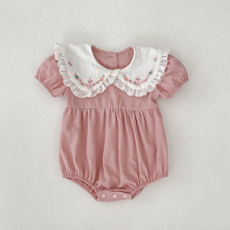 0-24M Newborn Baby Girl Pink R - Baby Nursery Embroidery ulasan dan harga