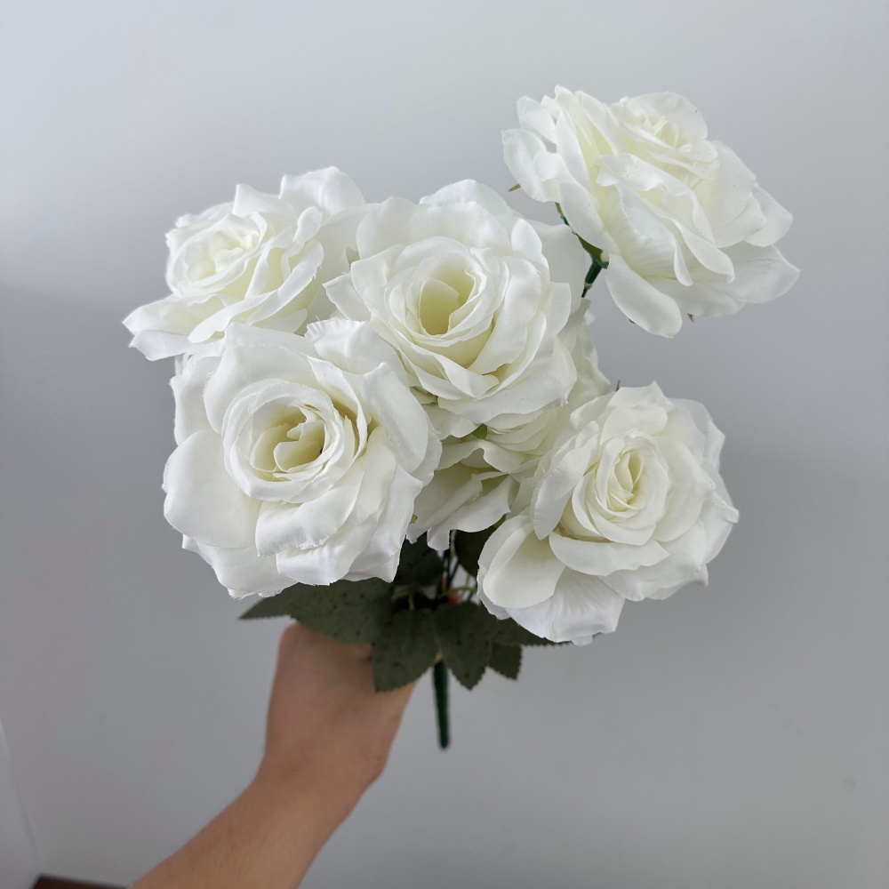 Beautiful 9 Heads Roses Bouque - Baby Nursery Vintage ulasan dan harga