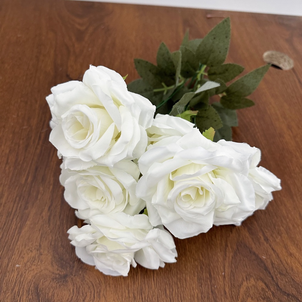 Beautiful 9 Heads Roses Bouque - Baby Nursery Vintage ulasan dan harga