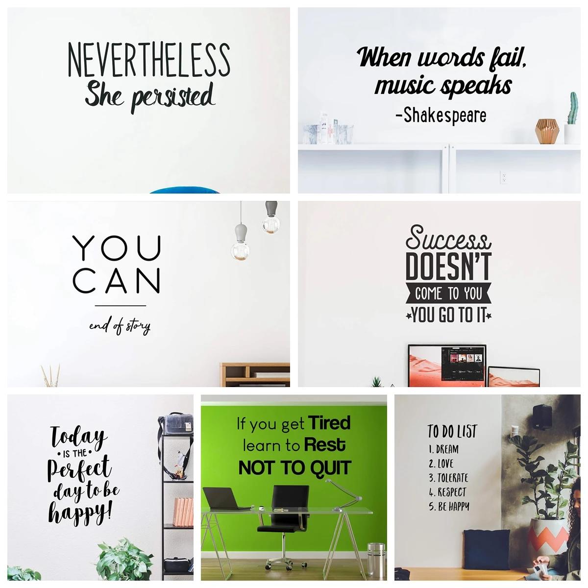 1pc Quotes Wall Sticker Self-a - Baby Nursery Decals ulasan dan harga