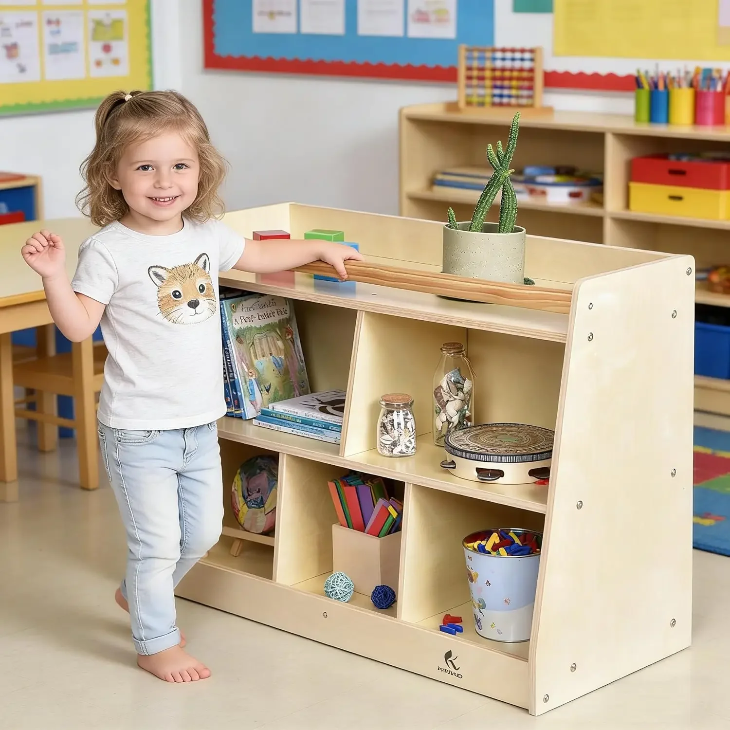 Montessori Toddler Shelf, Baby - Baby Nursery Shelf ulasan dan harga