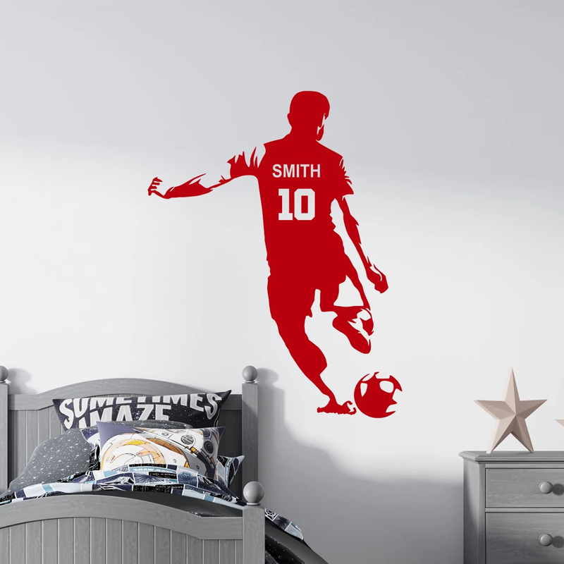 Personalized Soccer Player Nam - Baby Nursery Decals ulasan dan harga