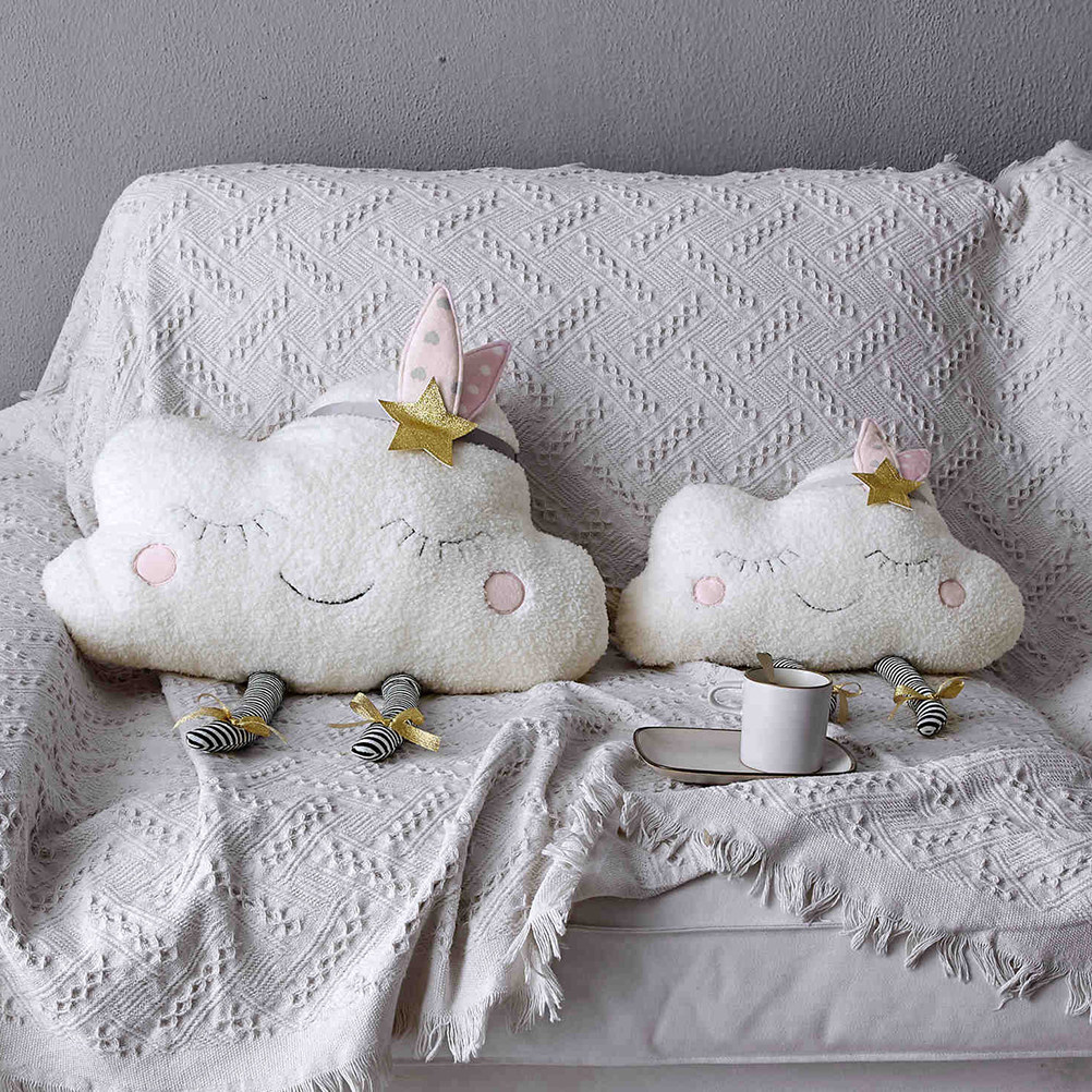 Smile Cloud Throw Pillow Soft  - Baby Nursery Home ulasan dan harga