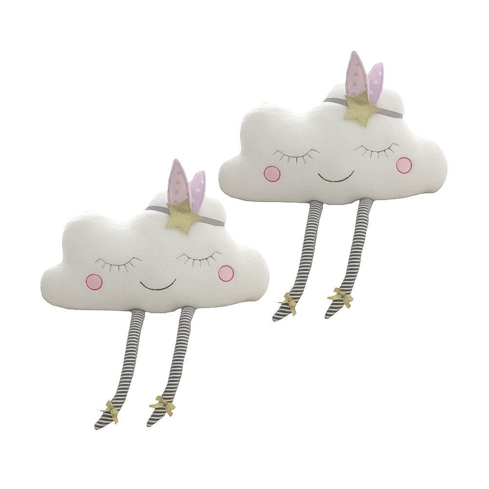 Smile Cloud Throw Pillow Soft  - Baby Nursery Home ulasan dan harga