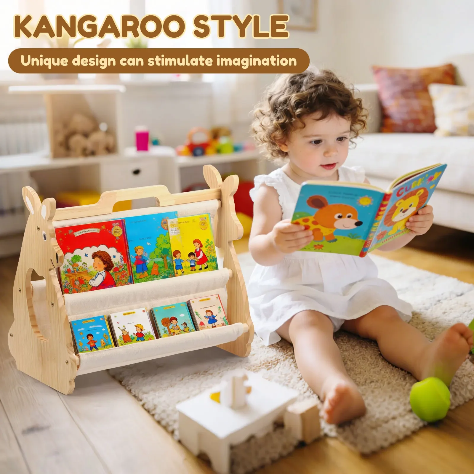 Kids Bookshelf Toddler Book Sh - Baby Nursery Shelf ulasan dan harga