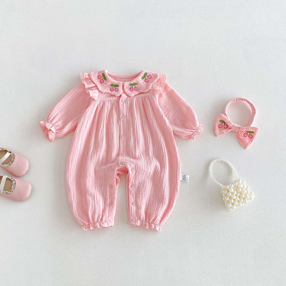Newborn Baby Girls Spring Autu - Baby Nursery Embroidery ulasan dan harga
