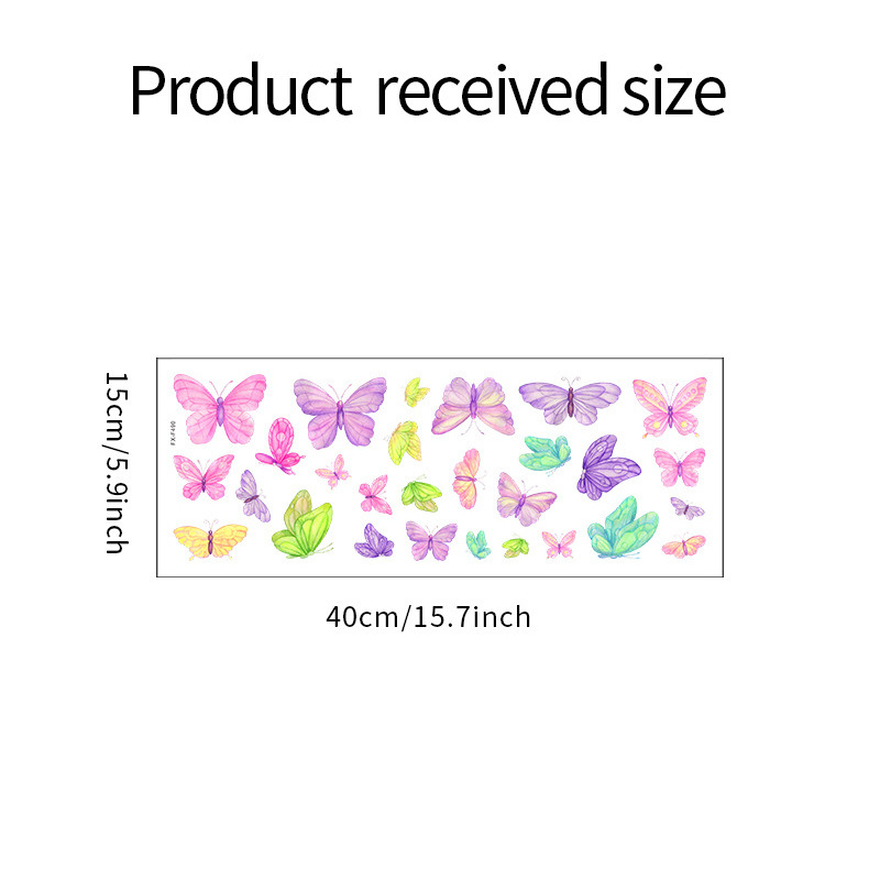 Romantic Butterfly Wall Sticke - Baby Nursery Decals ulasan dan harga