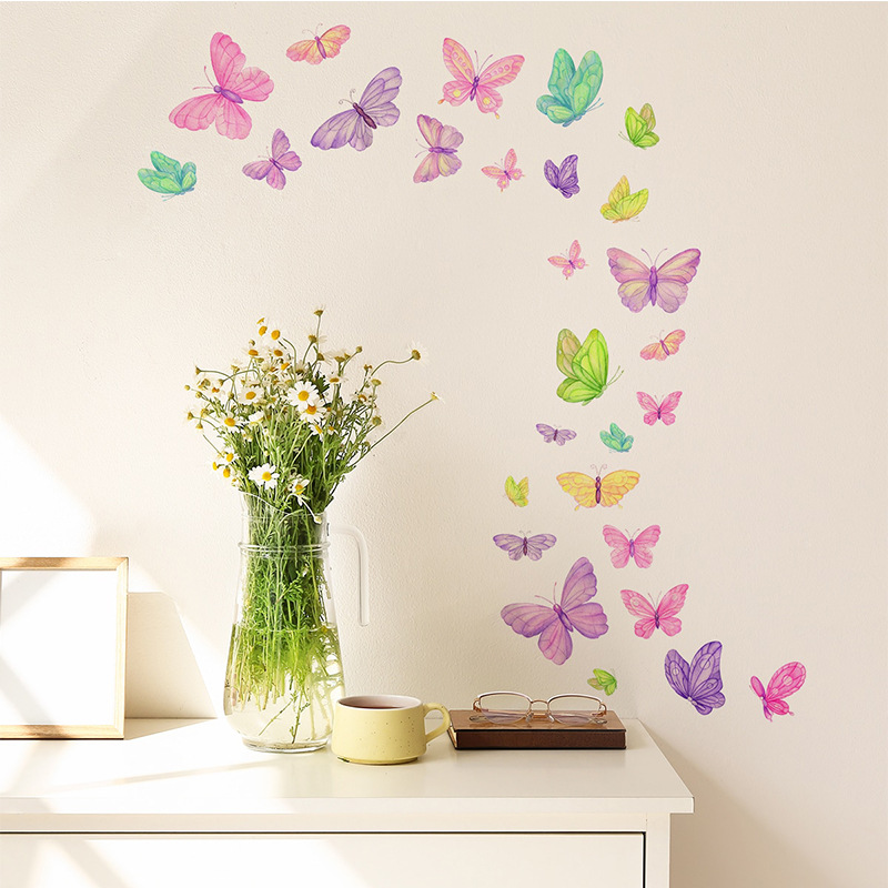 Romantic Butterfly Wall Sticke - Baby Nursery Decals ulasan dan harga