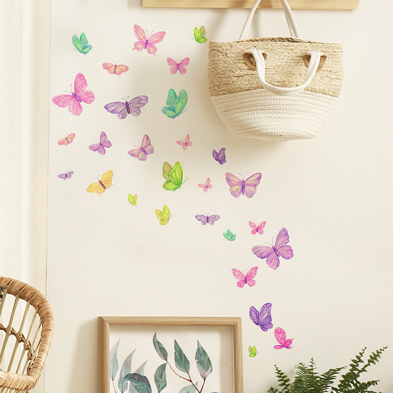 Romantic Butterfly Wall Sticke - Baby Nursery Decals ulasan dan harga