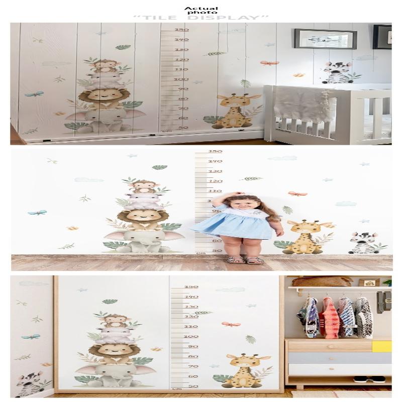Children's Growth Chart Sticke - Baby Nursery Jungle Wallpaper ulasan dan harga
