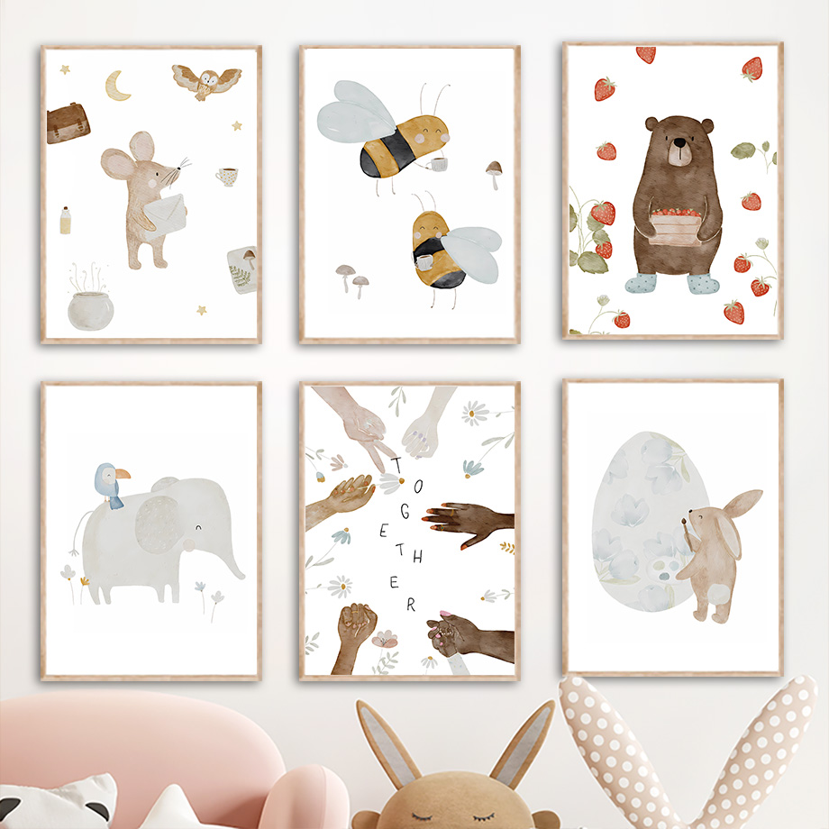 Boho Animals Friend Elephant R - Baby Nursery Home ulasan dan harga