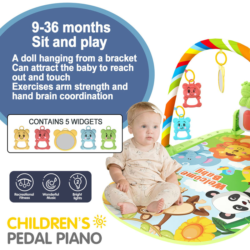 Baby Music Activity Gym Rug Pl - Baby Nursery Shelf ulasan dan harga