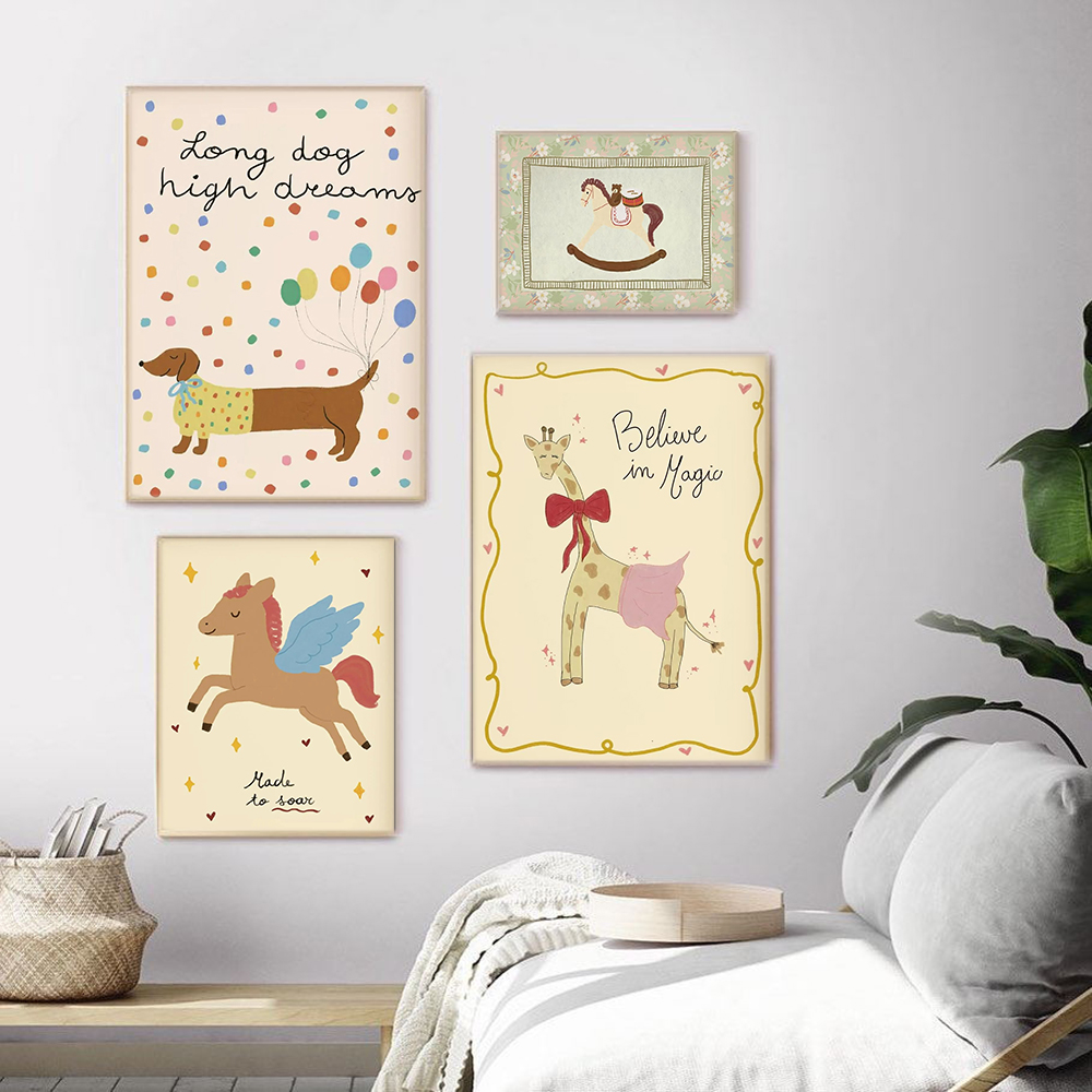 Vintage Rocking Horse Giraffe  - Baby Nursery Vintage ulasan dan harga