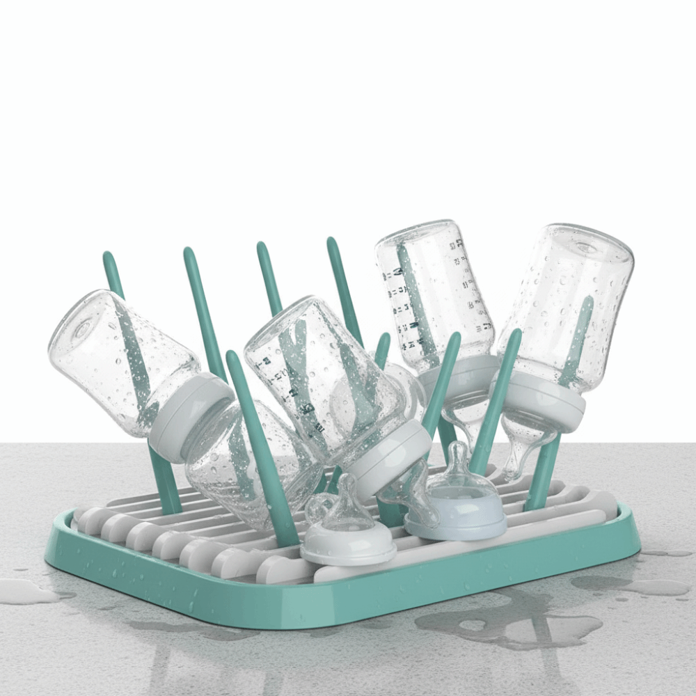 Foldable Baby Bottle Drying Ra - Baby Nursery Essentials ulasan dan harga