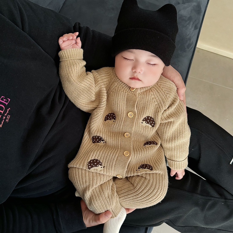 Hedgehog Embroidery Baby Knitt - Baby Nursery Embroidery ulasan dan harga