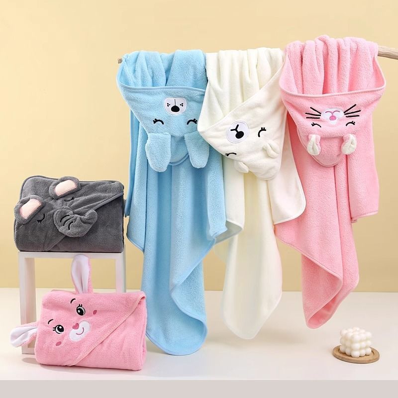 Cartoon Baby Bath Towels Soft  - Baby Nursery Essentials ulasan dan harga