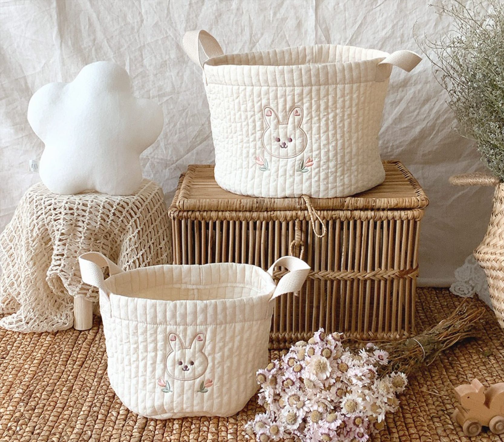 Baby Diaper Storage Bag Toys B - Baby Nursery Embroidery ulasan dan harga