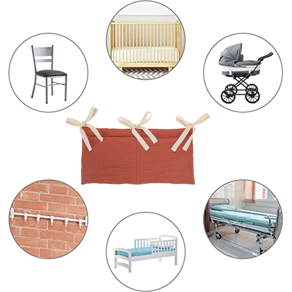 Baby Crib Organizer Cot Caddy  - Baby Nursery Shelf ulasan dan harga