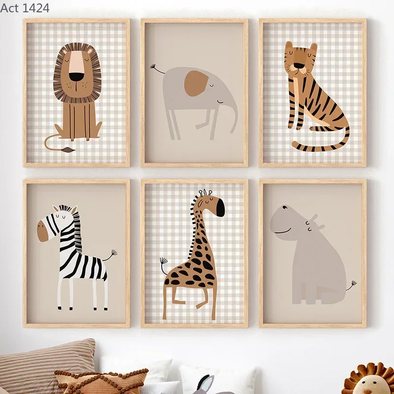 Lion Tiger Elephant Giraffe Ju - Baby Nursery Jungle ulasan dan harga